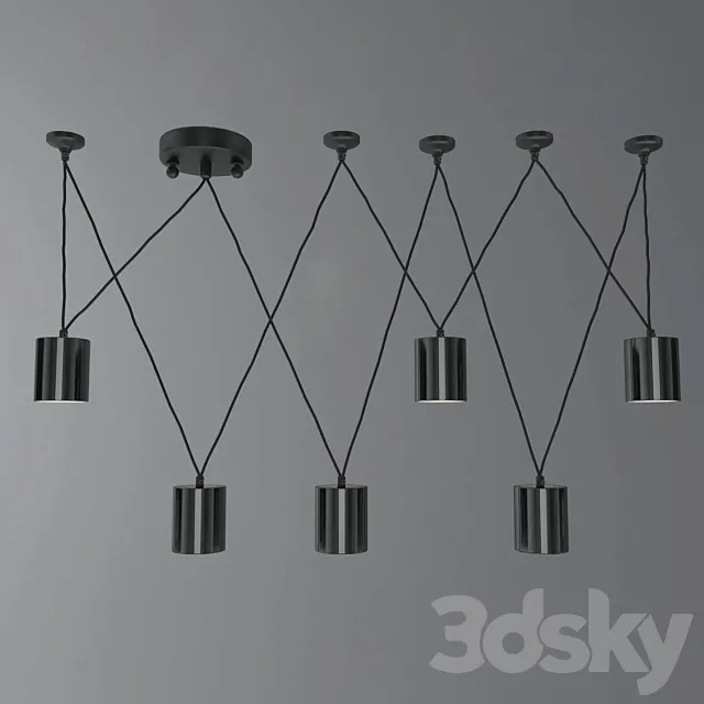 Hanging lamp Favourite Actuel 1441-6P 3D Model Hanging lamp Favourite Actuel 1441-6P 3D Model