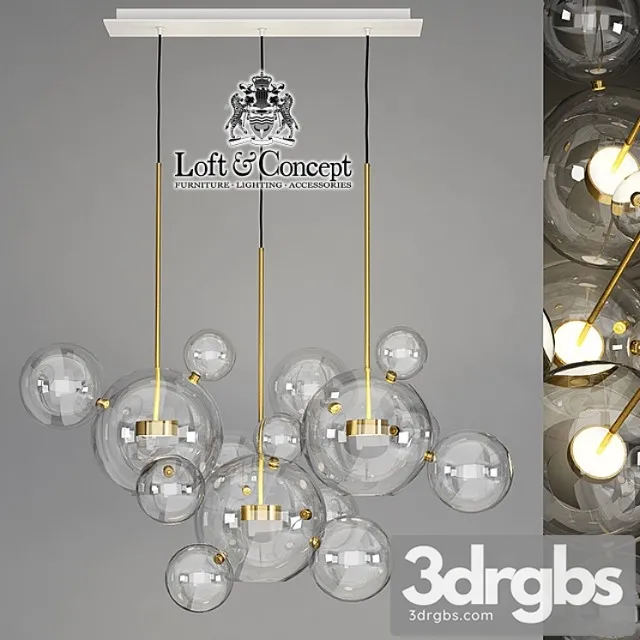 Hanging Lamp Giopato Tsoombes Bole Bls 14l Chandelier 1 3D Model Download