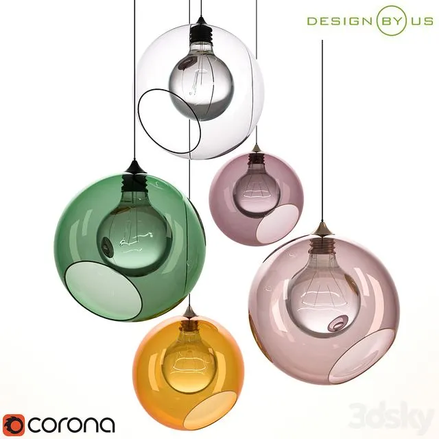 HANGING LAMP GLASS BALL CEILING LIGHTS_Design BY US 3D Model HANGING LAMP GLASS BALL CEILING LIGHTS_Design BY US 3D Model