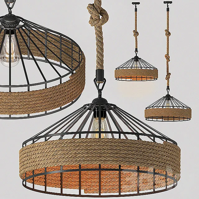 hanging lamp loft Country 3DModel