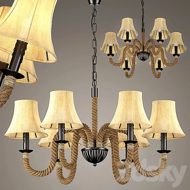 hanging lamp loft Country 3DModel
