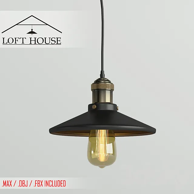 Hanging lamp LOFT HOUSE P-101 3D Model Hanging lamp LOFT HOUSE P-101 3D Model