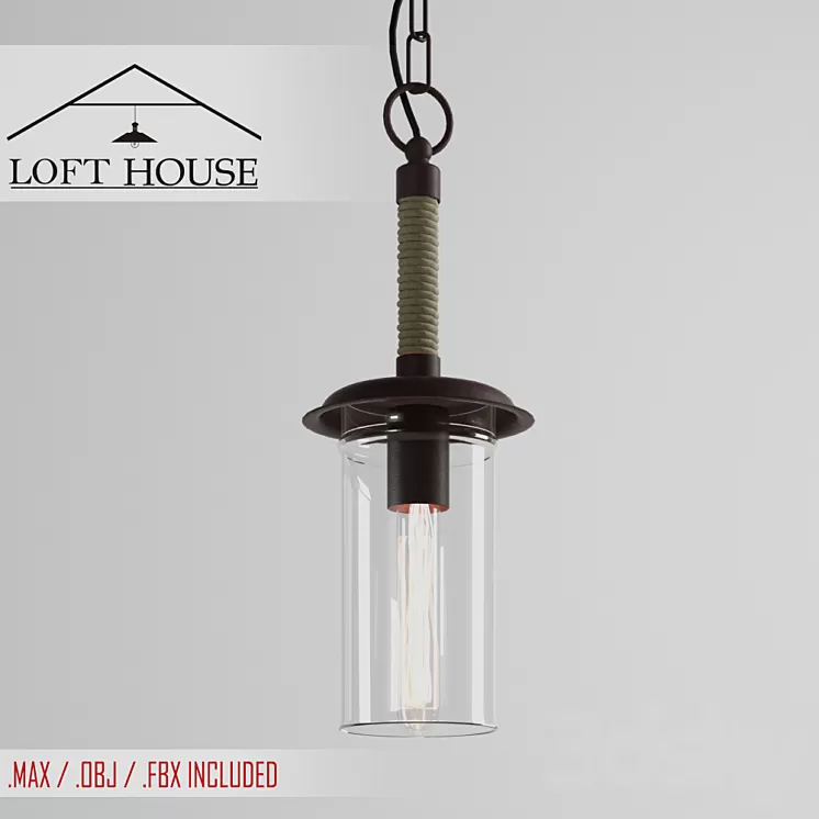 Hanging lamp LOFT HOUSE P-150 3D Model