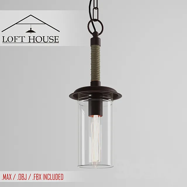 Hanging lamp LOFT HOUSE P-150 3DModel Hanging lamp LOFT HOUSE P-150 3DModel