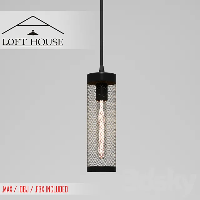 Hanging lamp LOFT HOUSE P-152 LOFT HOUSE P-153 3D Model Hanging lamp LOFT HOUSE P-152 LOFT HOUSE P-153 3D Model