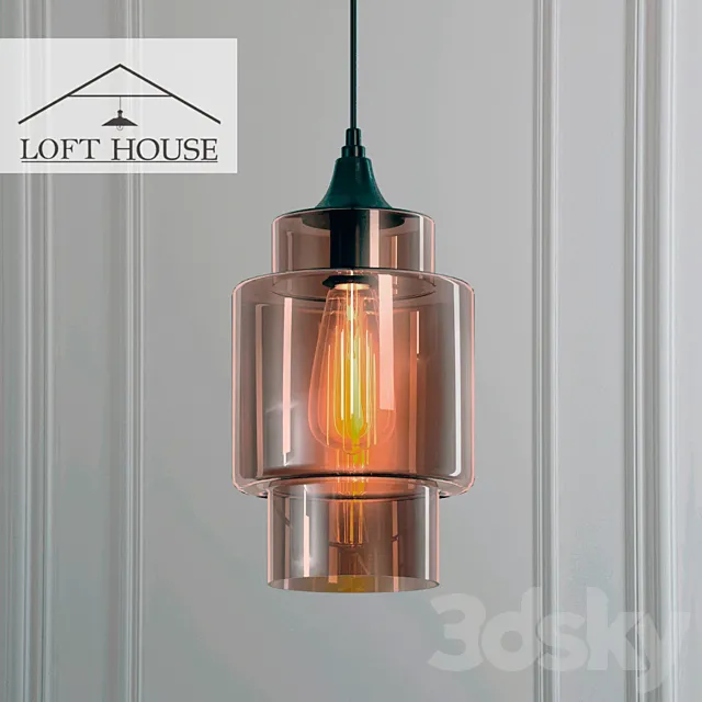 Hanging lamp LOFT HOUSE P-158 3D Model Hanging lamp LOFT HOUSE P-158 3D Model