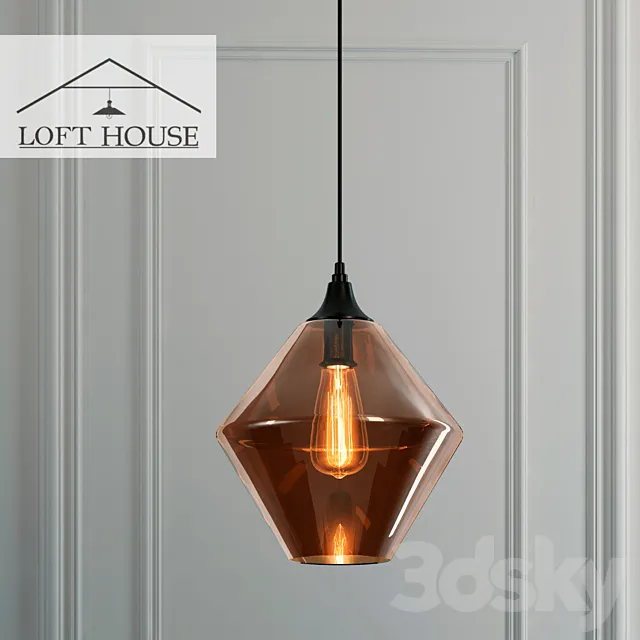 Hanging lamp LOFT HOUSE P-160 3D Model Hanging lamp LOFT HOUSE P-160 3D Model
