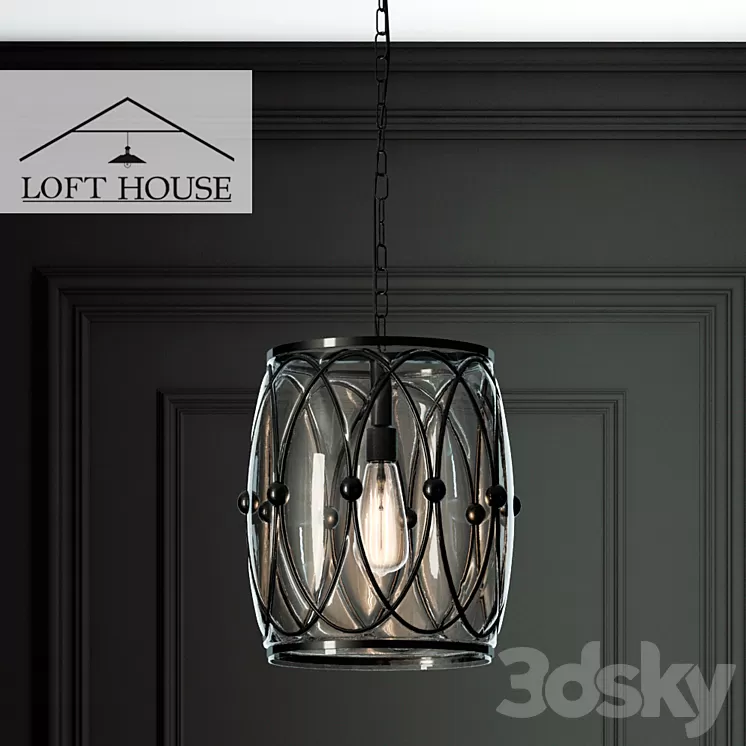 Hanging lamp LOFT HOUSE P-162 3D Model Hanging lamp LOFT HOUSE P-162 3D Model