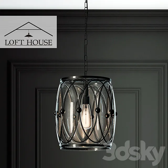 Hanging lamp LOFT HOUSE P-162 3DModel Hanging lamp LOFT HOUSE P-162 3DModel