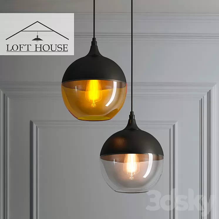 Hanging lamp LOFT HOUSE P-171 3D Model Hanging lamp LOFT HOUSE P-171 3D Model