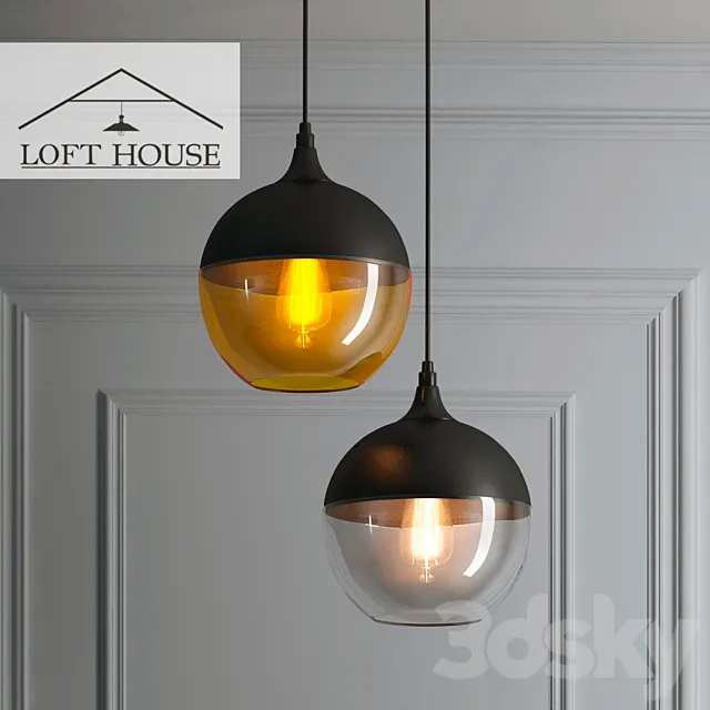 Hanging lamp LOFT HOUSE P-171 3DModel Hanging lamp LOFT HOUSE P-171 3DModel