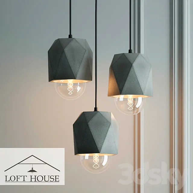 Hanging lamp LOFT HOUSE P-181 3D Model Hanging lamp LOFT HOUSE P-181 3D Model