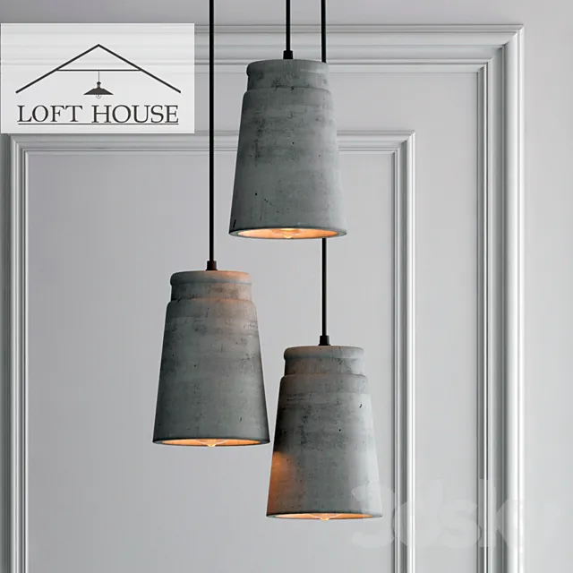 Hanging lamp LOFT HOUSE P-184 3D Model Hanging lamp LOFT HOUSE P-184 3D Model