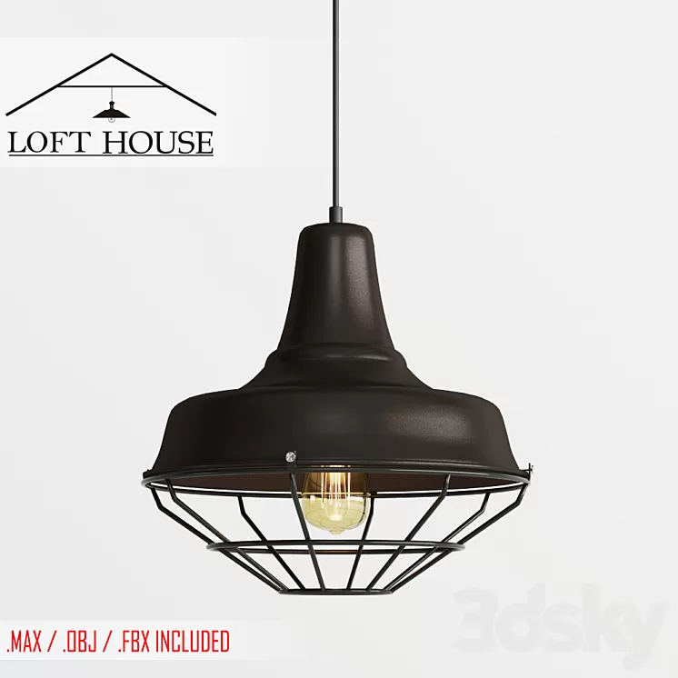 Hanging lamp LOFT HOUSE P-94 3D Model