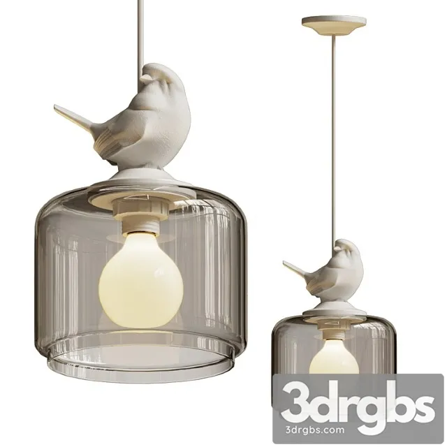 Hanging lamp provence bird pendant 3D Model Download