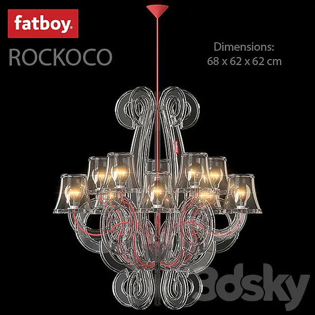 Hanging lamp ROCKCOCO FATBOY 3D Model Hanging lamp ROCKCOCO FATBOY 3D Model