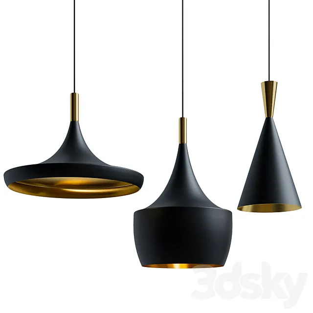 Hanging lamp set 3D Model