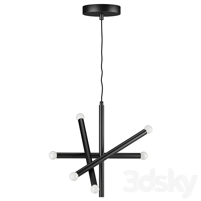 Hanging lamp Sticks 3D Model Hanging lamp Sticks 3D Model