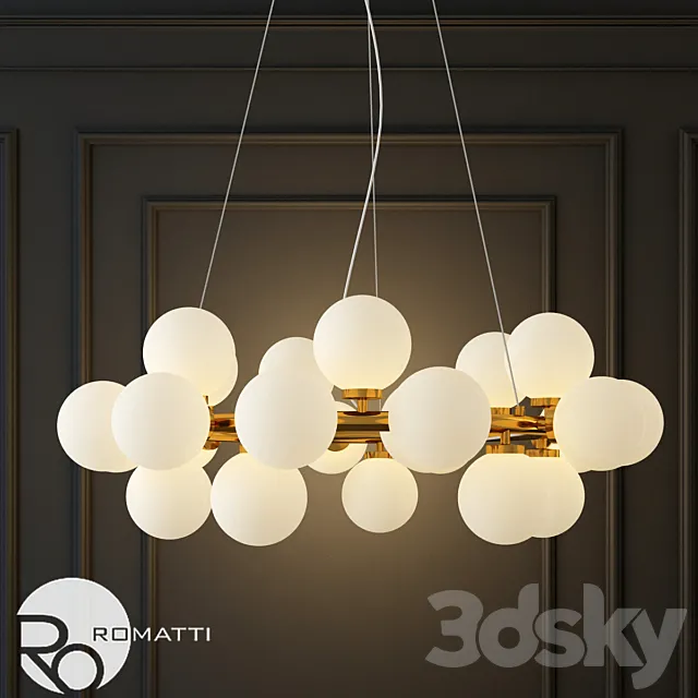 Hanging lamp the mimosa pendant by atelier areti 3DModel