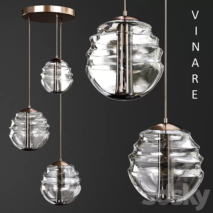 Hanging lamp Vinare 3D Model Hanging lamp Vinare 3D Model