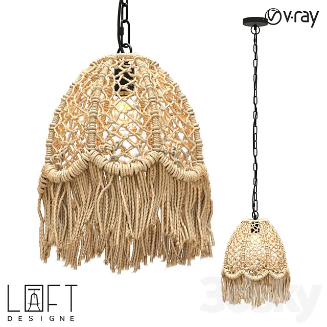 Hanging light LoftDesigne 10335 model 3D Model