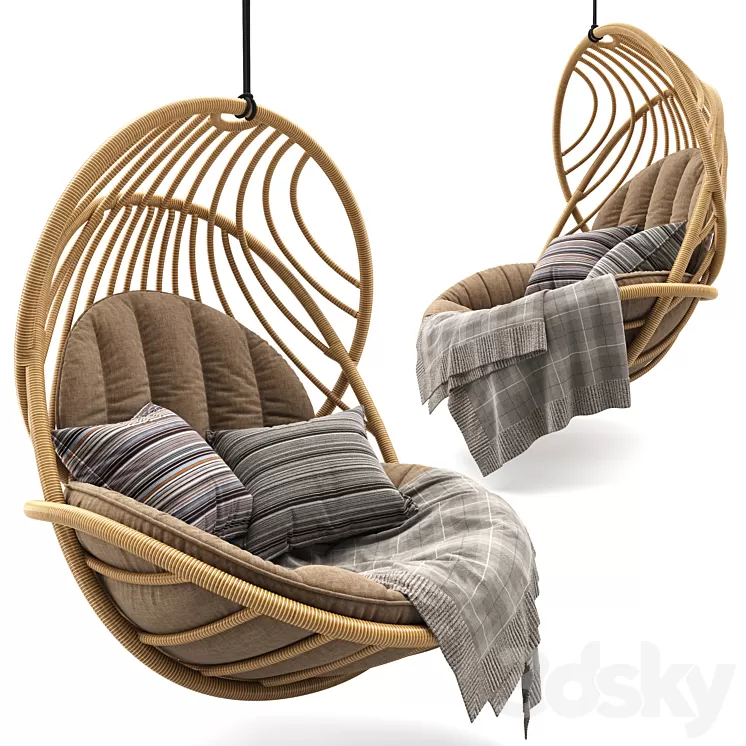 HANGING LOUNGE CHAIR by Dedon 3D Model Free Download