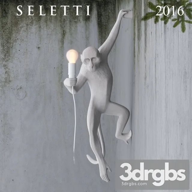 Hanging Monkey wall lamp 3D Model Download Hanging Monkey wall lamp 3D Model Download