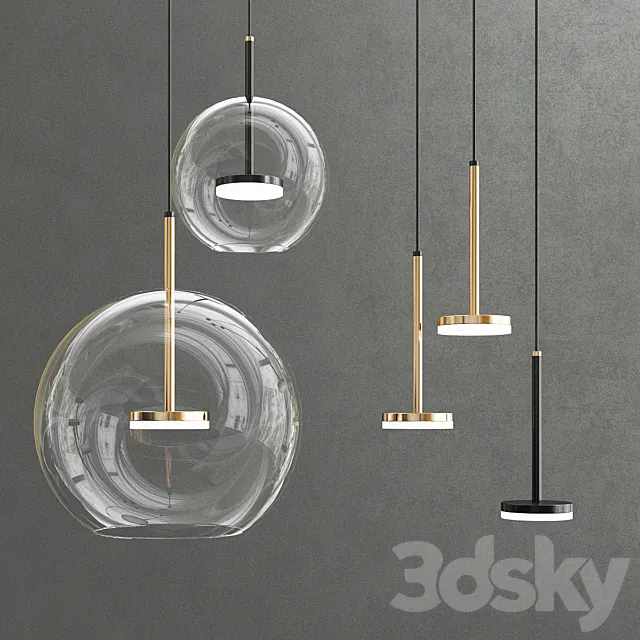 Hanging pendants 3D Model Hanging pendants 3D Model