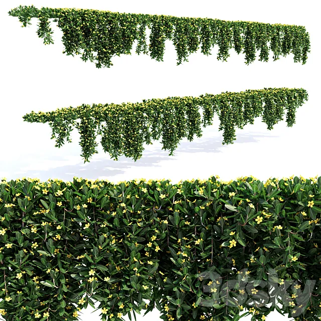 Hanging Plant – 14 Modular Pieces 3DModel Hanging Plant – 14 Modular Pieces 3DModel