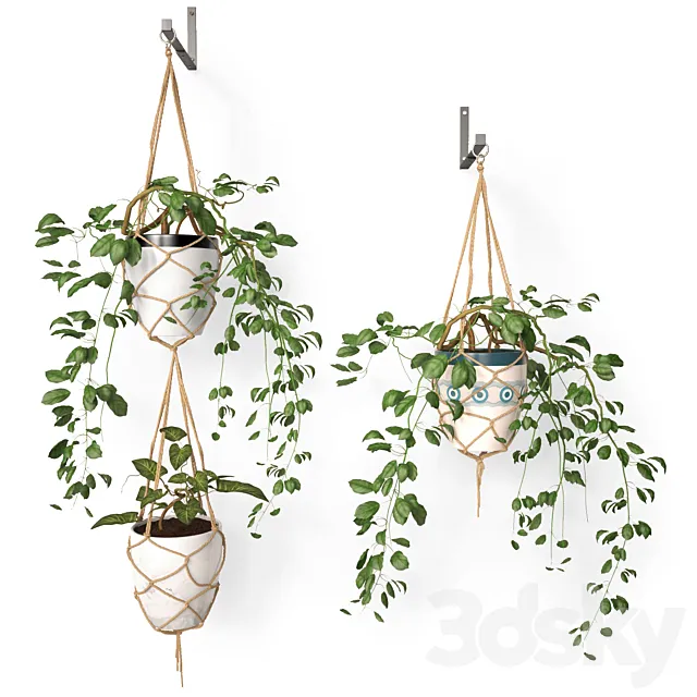 Hanging pots 3DModel Hanging pots 3DModel