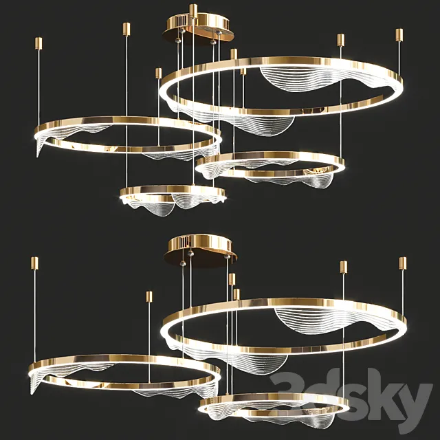 Hanna b ring chandelier 3DModel