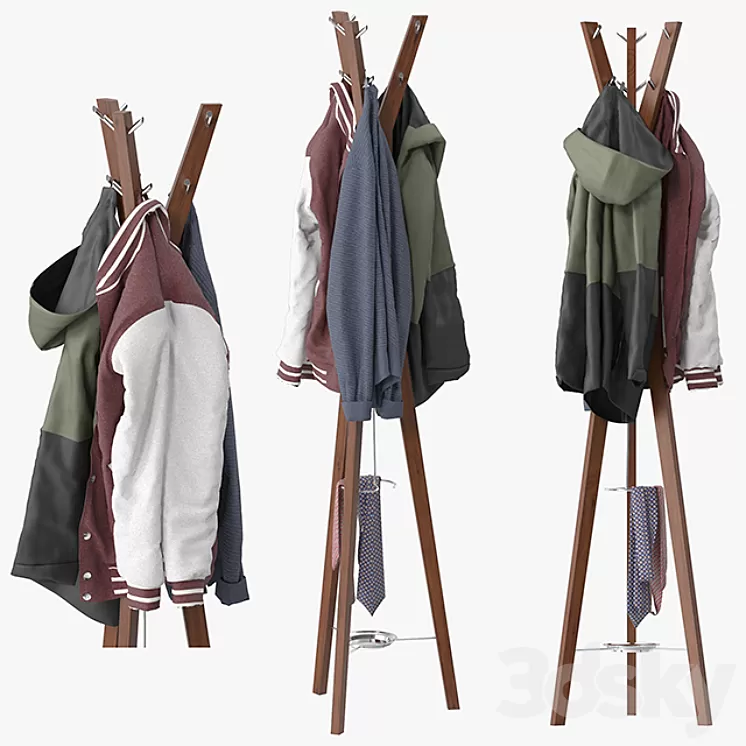 Hanny coat stand 3D Model Hanny coat stand 3D Model
