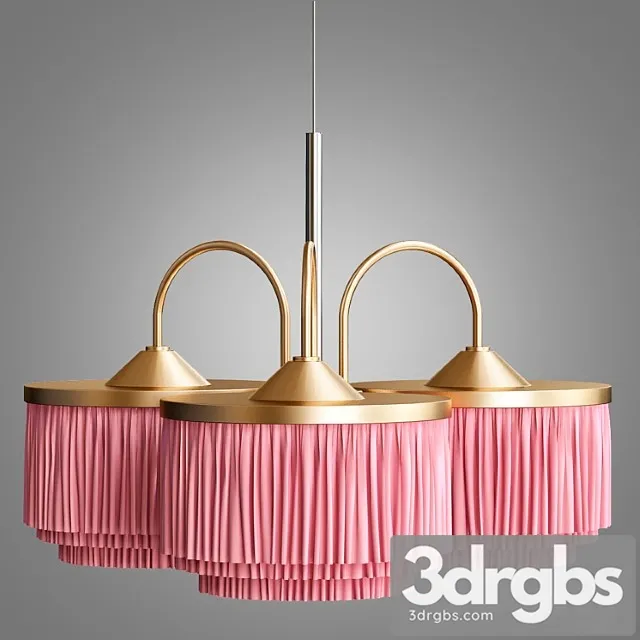 Hans-agne jakobsson silk fringe pendant lamp 3D Model Download