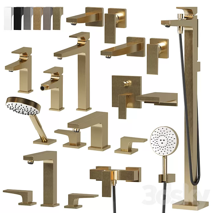 HANSGROHE METROPOL Faucet Set 3D Model 3DSKY Decor Helper   Hansgrohe Metropol Faucet Set 3d Model.webp