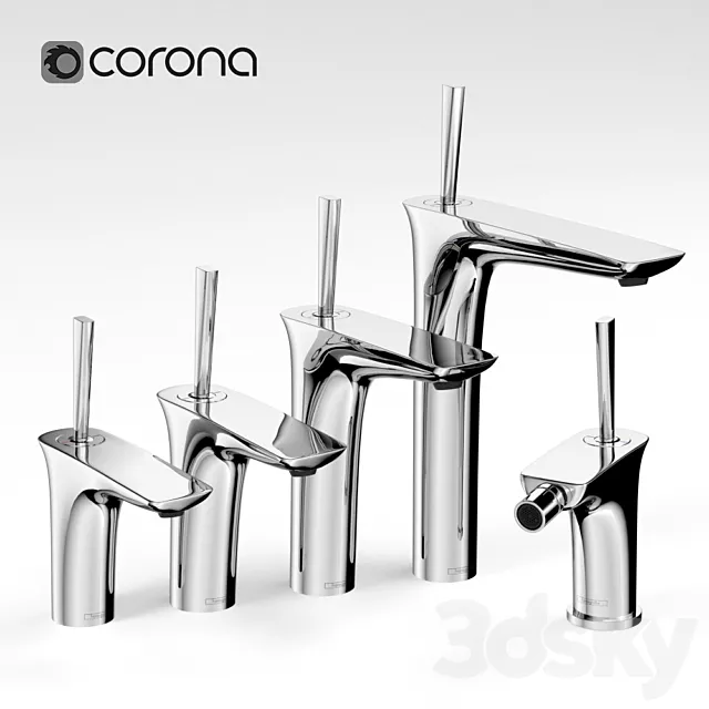 Hansgrohe – PuraVida basin faucet set 1_2 3DModel