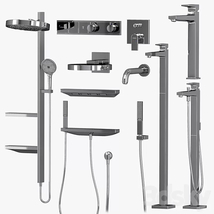 Hansgrohe set Rainfinity Metropol 3D Model Free Download Hansgrohe set Rainfinity Metropol 3D Model Free Download