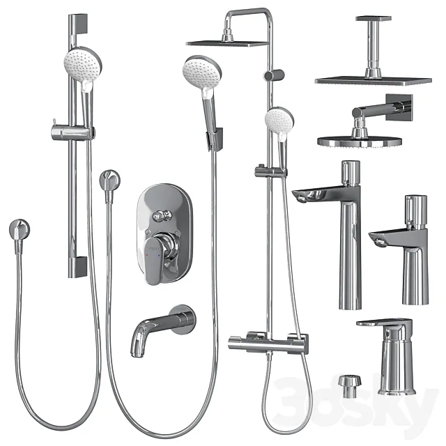 Hansgrohe set Vivenis Talis 3D Model