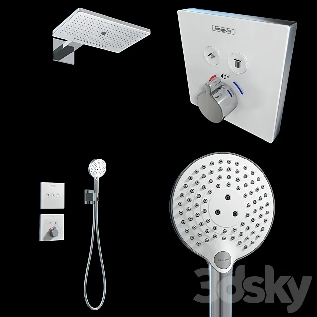 Hansgrohe Shower Rainmaker Select 460 3jet 3DModel