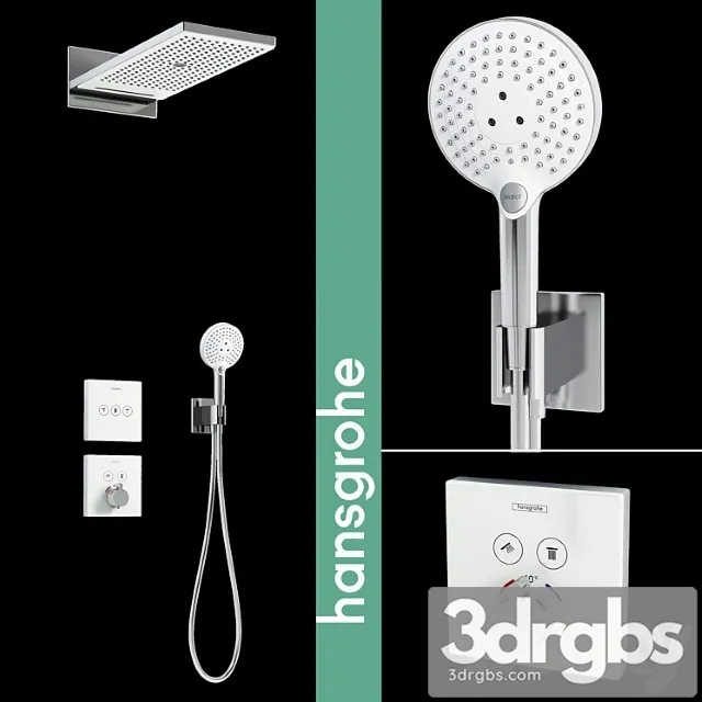 Hansgrohe Shower Rainmaker Select 580 3 Jet 3D Model Download