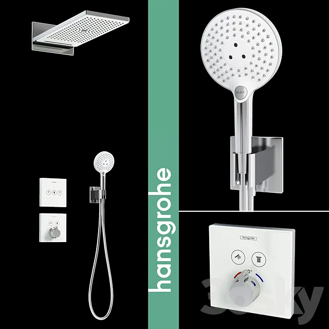 Hansgrohe Shower Rainmaker Select 580 3jet 3D Model