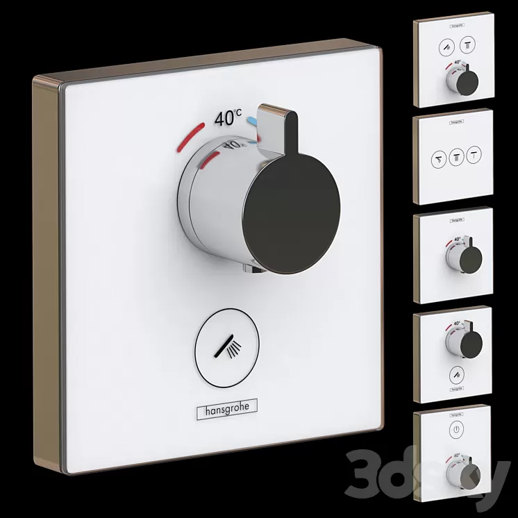 Hansgrohe ShowerSelect Thermostat 3D Model