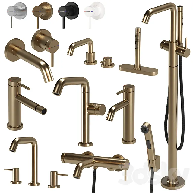 Hansgrohe Tecturis Faucet Set 01 3D Model