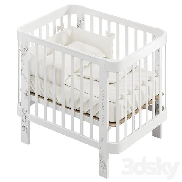 Happy baby Mommy Love White 3D Model Happy baby Mommy Love White 3D Model