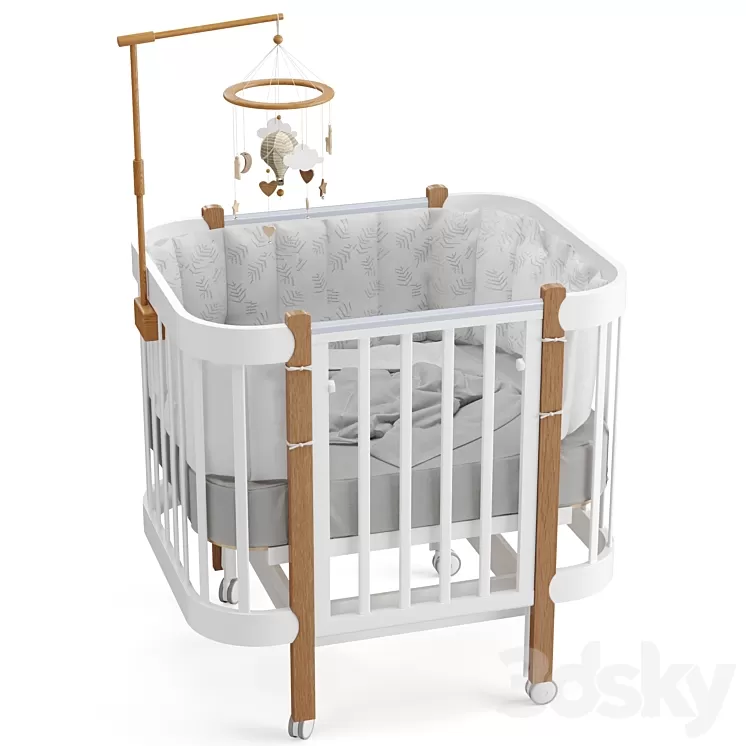 Happy Baby transforming bed. Mommy lux 3D Model