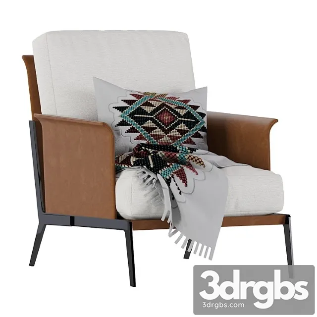 Happy hour armchair flexform leather