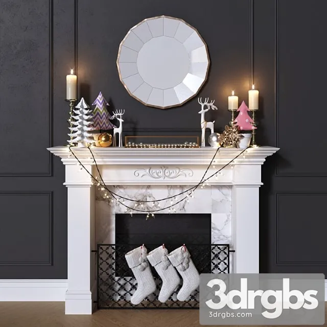 Happy New Year Set 3D Model Download Happy New Year Set 3D Model Download