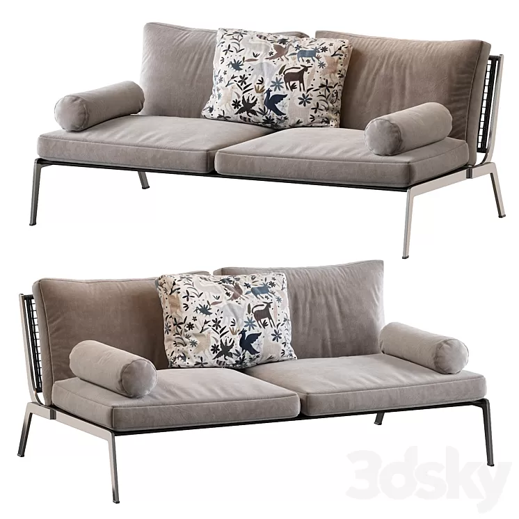 Happy sofa flexform 3D Model Happy sofa flexform 3D Model