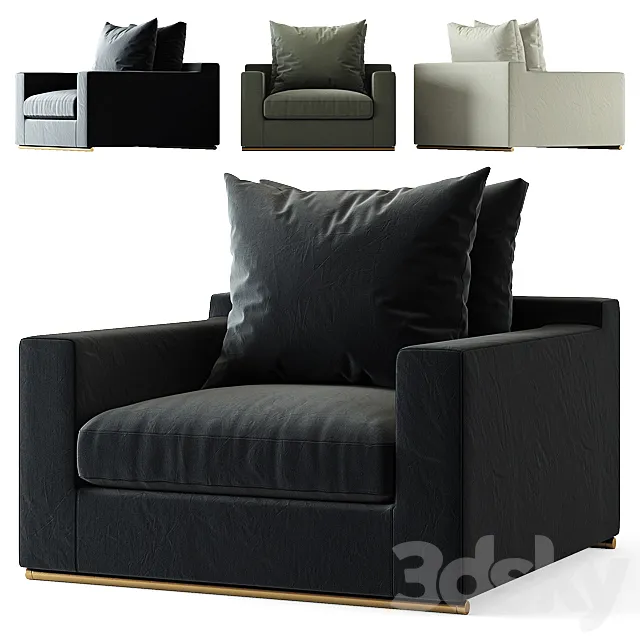 HARBOR _ OCEAN ARM CHAIR 3D Model HARBOR _ OCEAN ARM CHAIR 3D Model