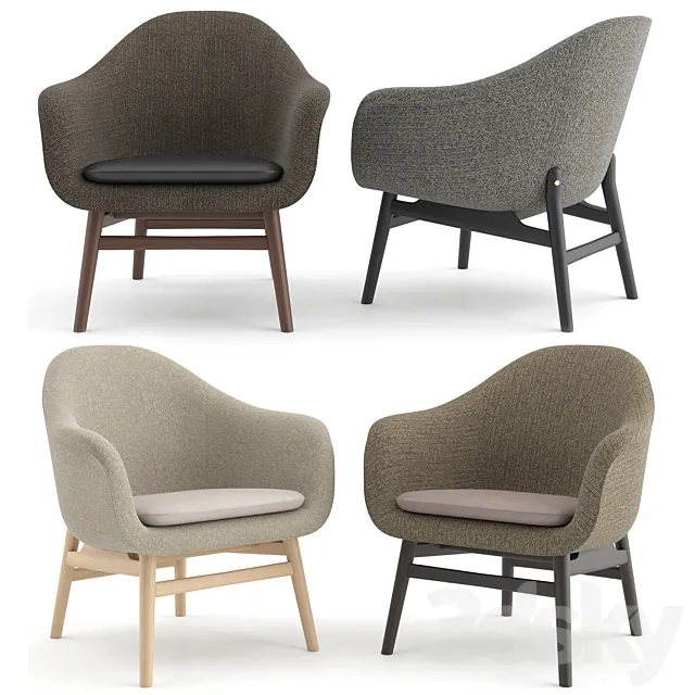 Harbor Lounge Chair By MENU 3D Model