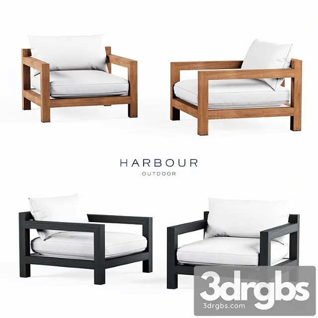 Harbor outdoor pacific arm chair 3D Model Download